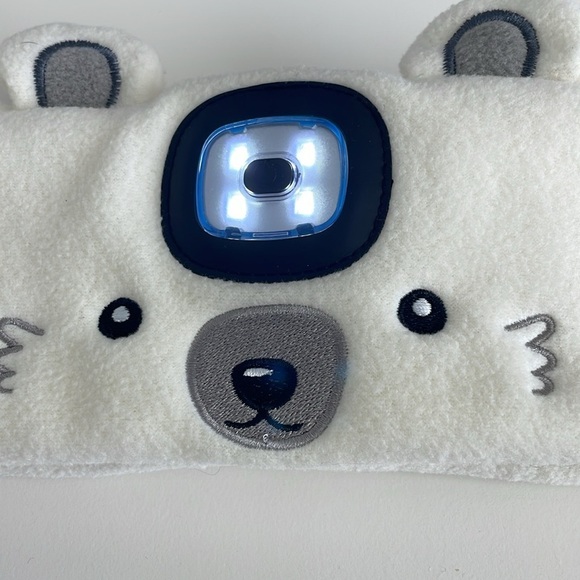 Gertex Kids Cream Headband Headlamp with Cute Bear Detail - One Size - Picture 2 of 6